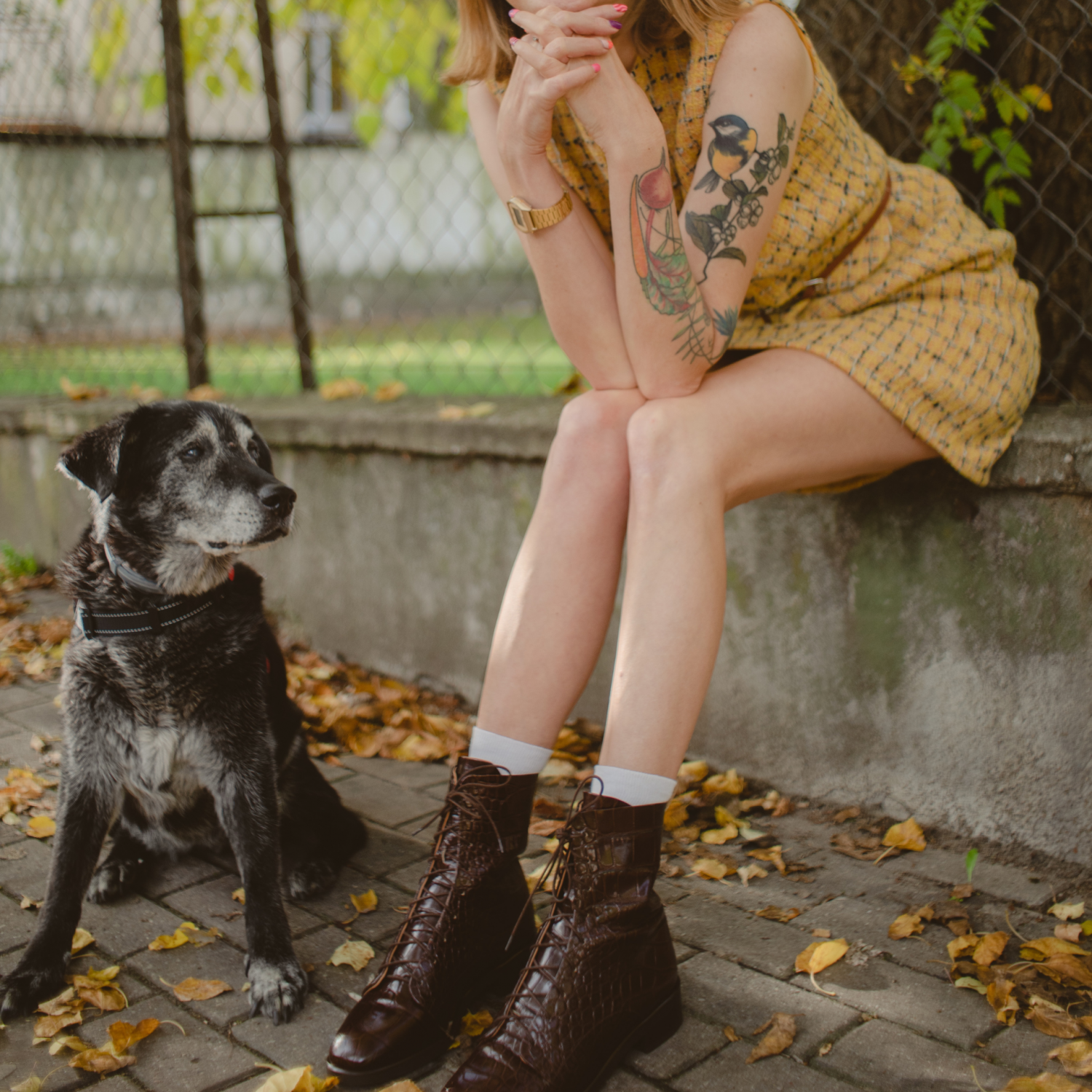 Tzava botki, brązowy wzór krokodyla | Balagan Studio